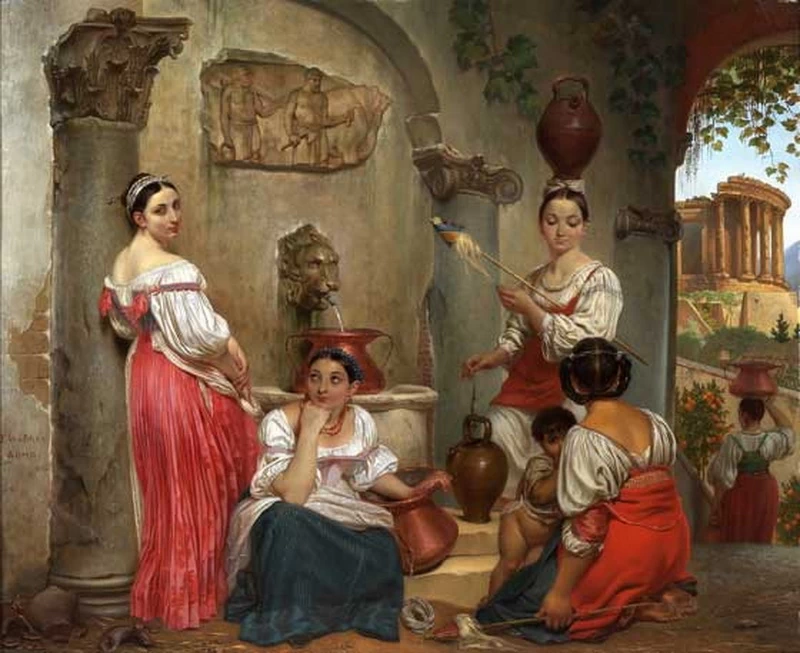 Vicino alla fontana